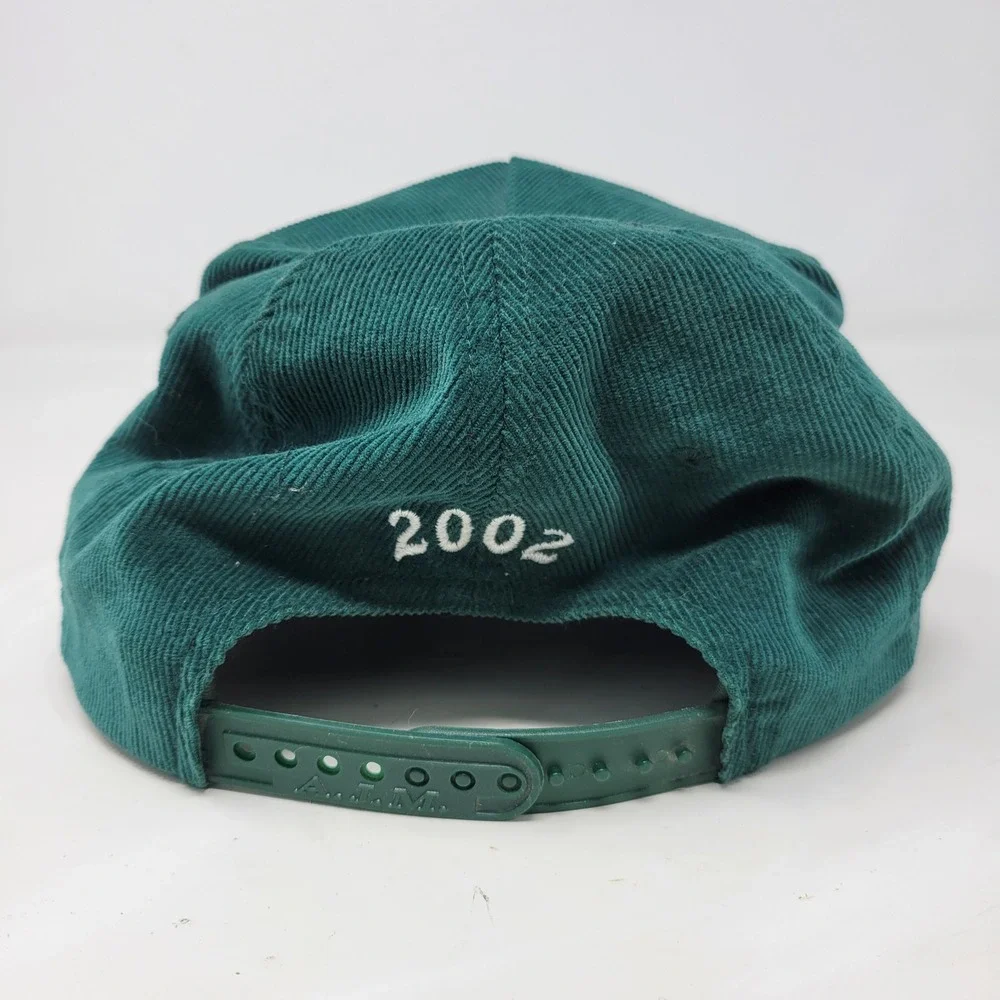 AJM International Green Corduroy White Birch Lodge Miramichi N.B. Snapback Hat